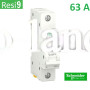Автоматический выключатель 1Р 63А, C, 6кА, Schneider Electric RESI9 (R9F12163)